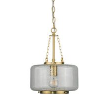 Load image into Gallery viewer, Gem Cylinder Brass Hammered Glass
