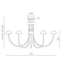 Load image into Gallery viewer, Dussa L pendant lamp
