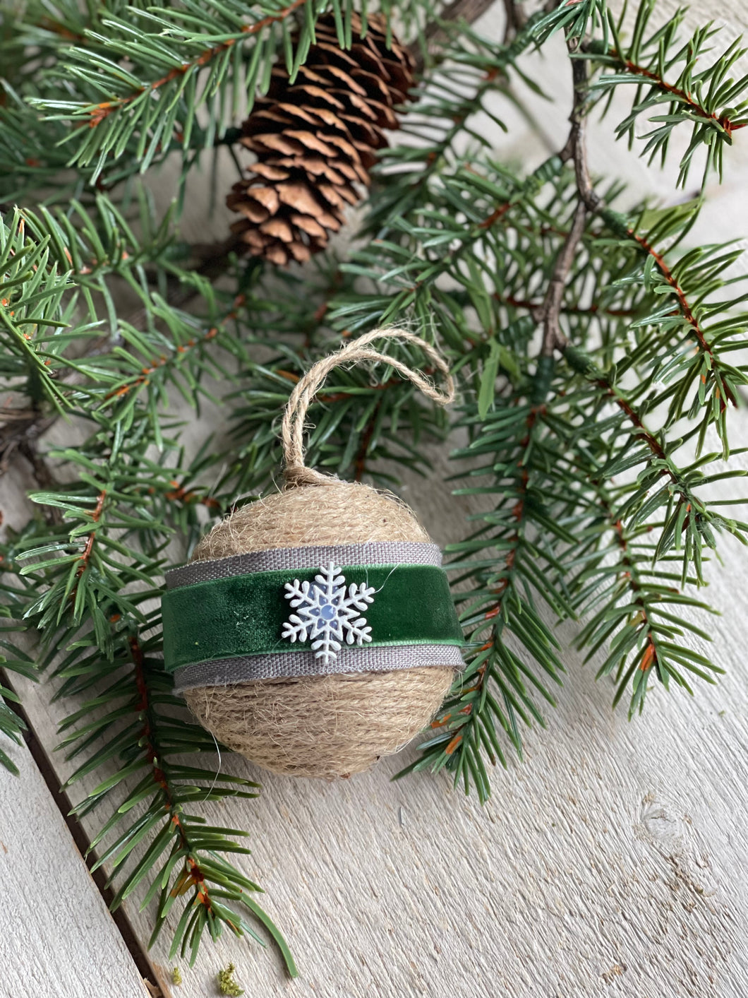 Jute Snowflake Bauble