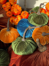 Load image into Gallery viewer, Handmade Velvet Pumpkins
